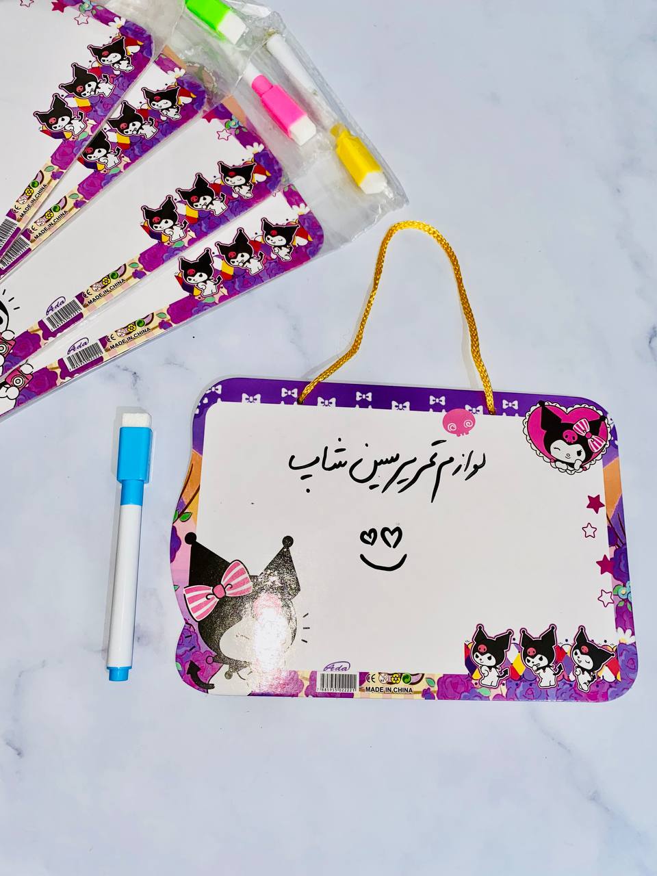 ست تخته وایت برد آویزدار به همراه ماژیک